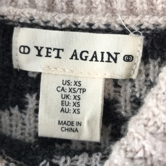YET AGAIN Y Cheetah Print Sweater Size XS - Picture 4 of 7